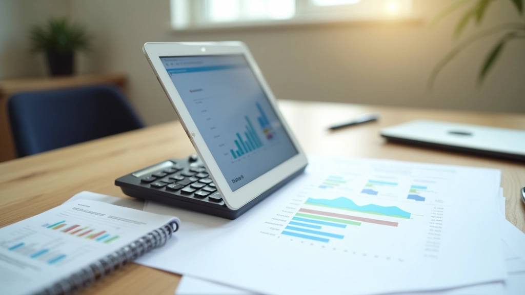 Statistiken und Diagramme zum demografischen Wandel auf einem modernen Schreibtisch mit Tablet und Stift