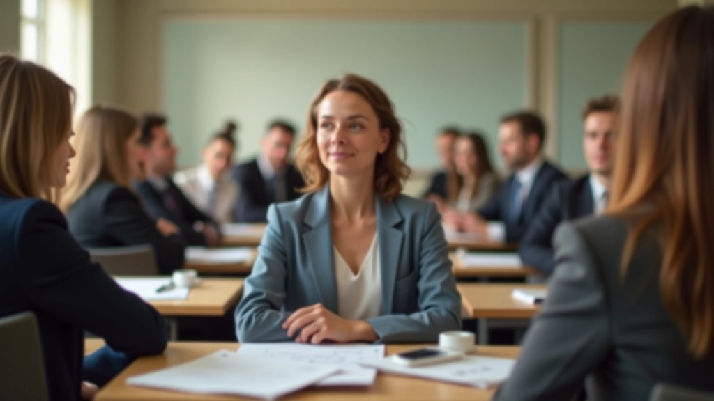 Sprachkurs und Integrationsprogramm: Zuwanderer und Deutschlehrkraft arbeiten zusammen